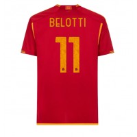 Camisa de Futebol AS Roma Andrea Belotti #11 Equipamento Principal 2023-24 Manga Curta